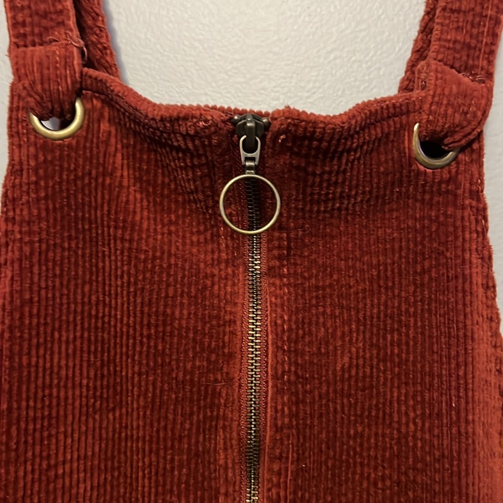 wild fable zip-up corduroy overall dress - Picture 2 of 3